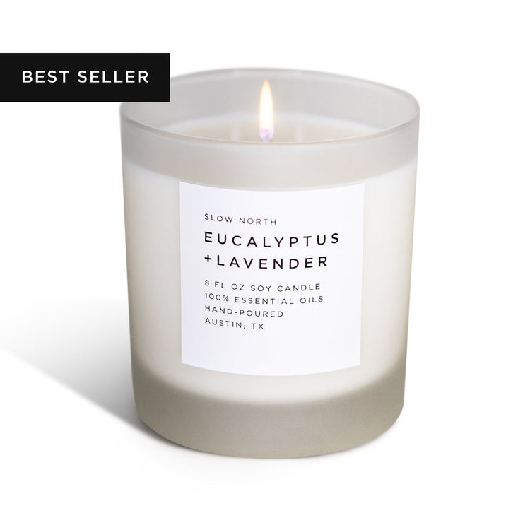 Natural Candle Eucalyptus Lavender