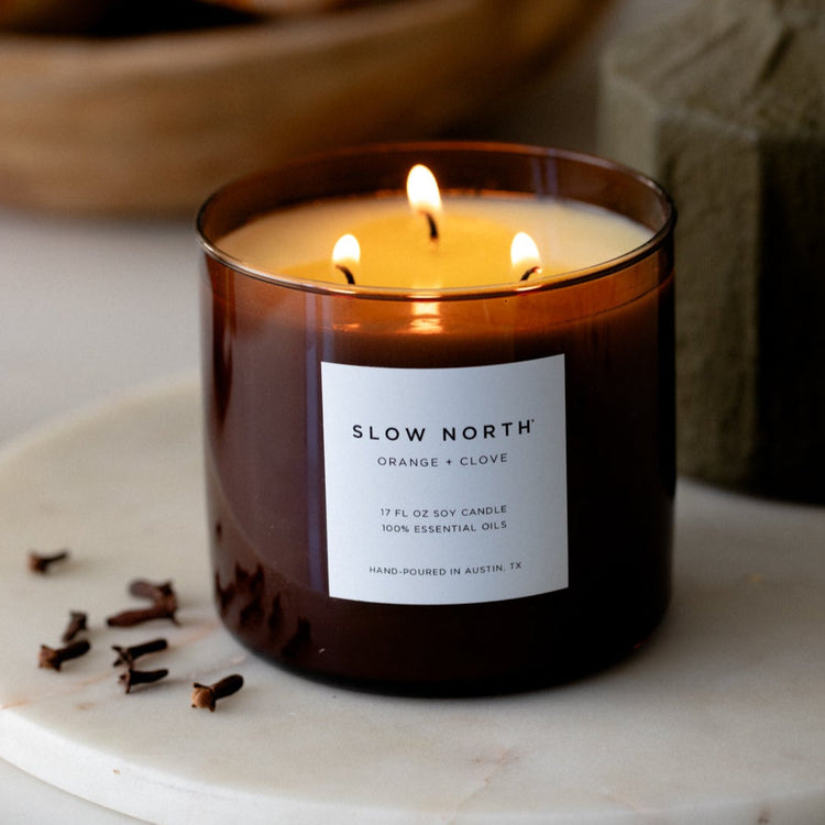 Orange Clove Wick Signature Candle