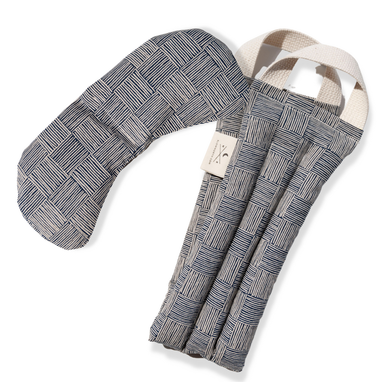 Haystack gray eye mask and neck wrap