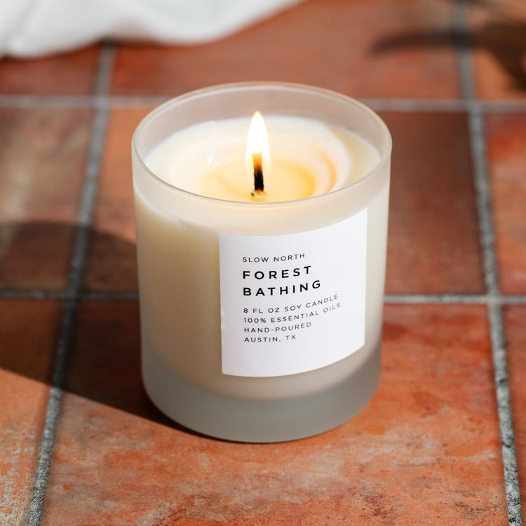 Forest Bathing - Signature Candle in a frosted glass jar