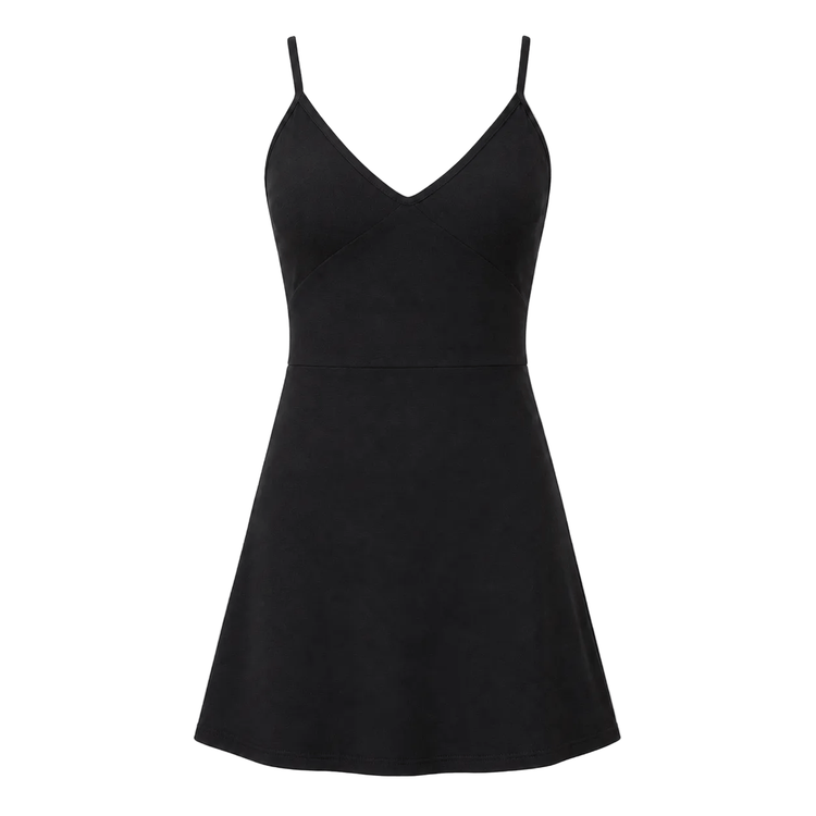Lezat black nova organic cotton sport dress