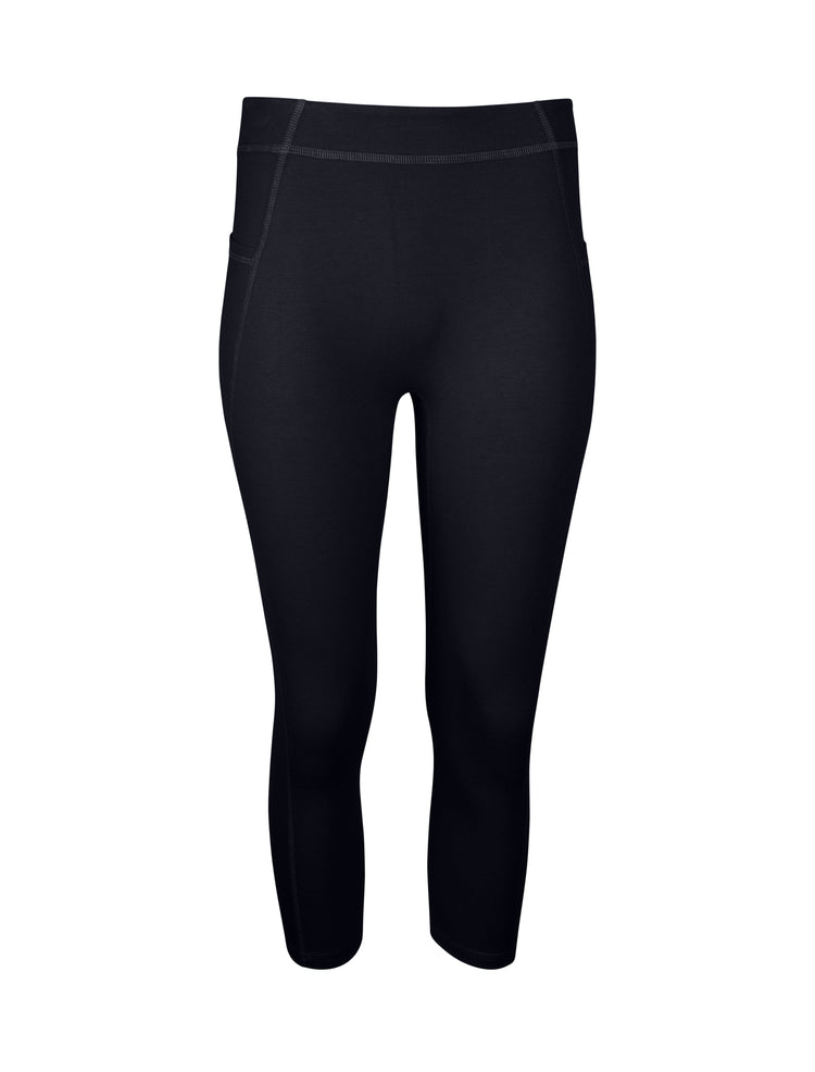 Lezat mae organic cotton high waisted capri legging