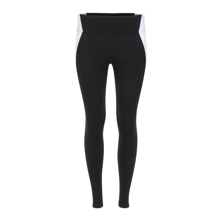 Lezat neda colorblock organic cotton high waisted legging black