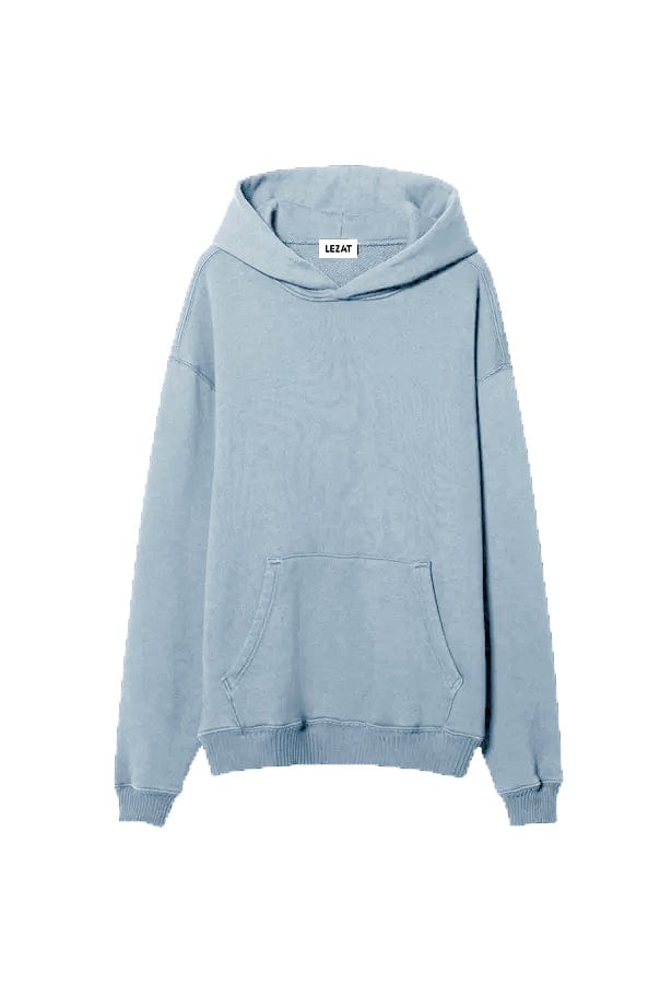 Lezat winter sky juno organic cotton oversized heavyweight hoodie sweatshirt