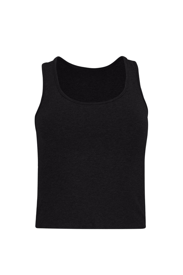 Lezat black elsa organic cotton racerback tank