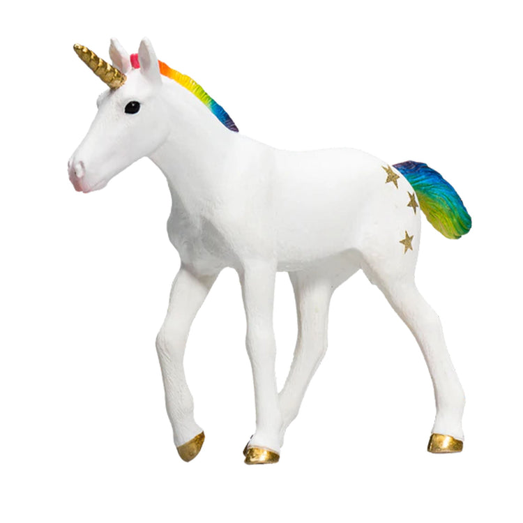 Mojo Fun baby unicorn figurine with rainbow mane