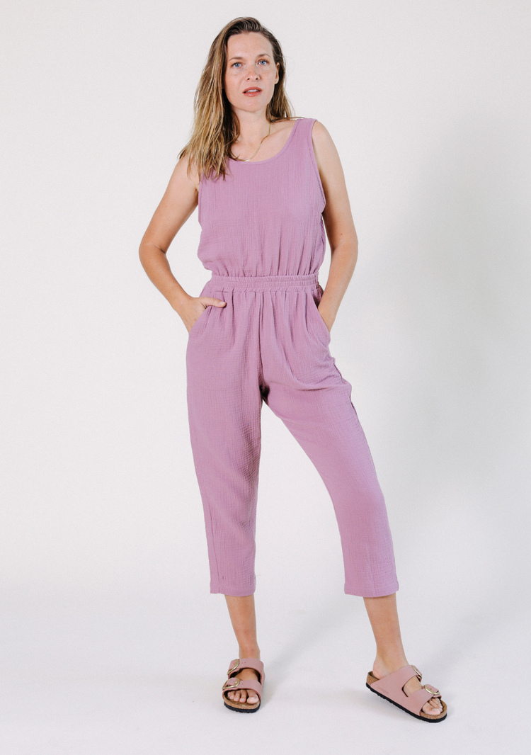 POPLINEN Jameela Organic Cotton Jumpsuit - Ginger