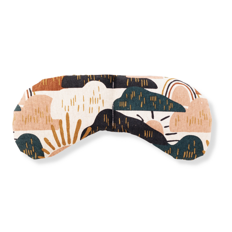 Rainbow Hill patterned eye mask